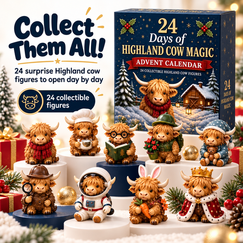 24 Days of Highland Cow Magic Advent Calendar