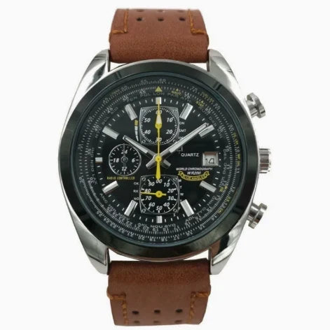⌚ Swiss Pilot Watch｜Authentic Swiss‑handcrafted, microscope‑calibrated movement, lifetime‑no‑replace solar movement, professional 20ATM waterproof 💧