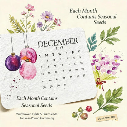 🌱Eco-Friendly Plantable 'Timeless' Seed Calendar 2027 ✨ Plan•Plant•Grow•Enjoy - 7