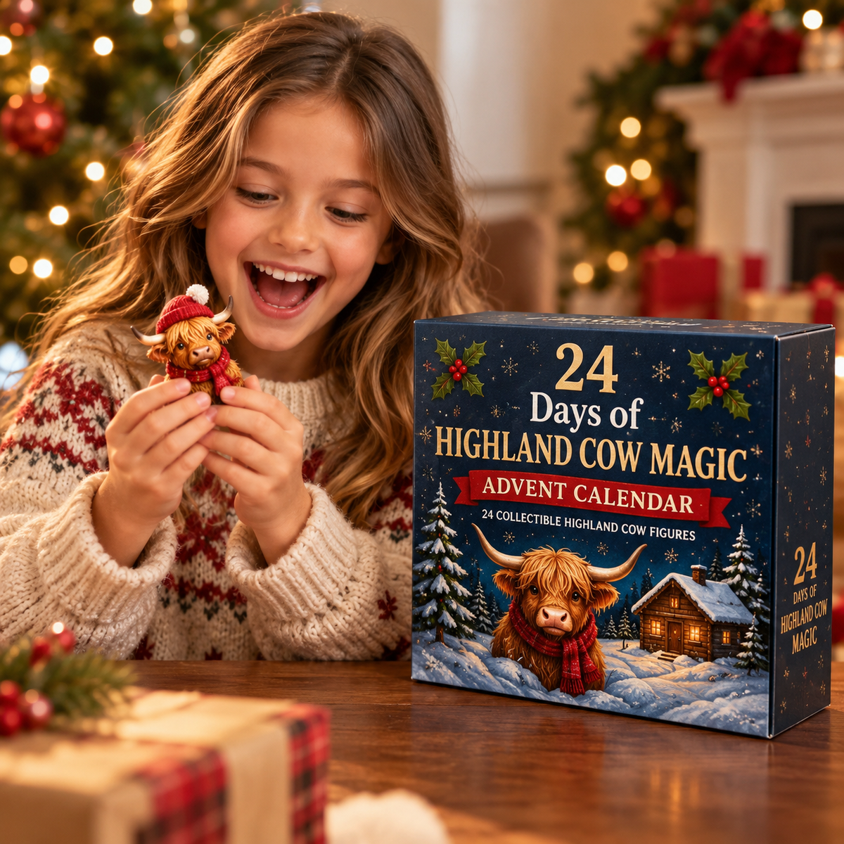 24 Days of Highland Cow Magic Advent Calendar