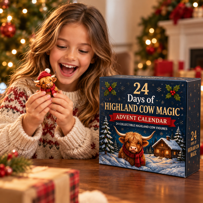 24 Days of Highland Cow Magic Advent Calendar