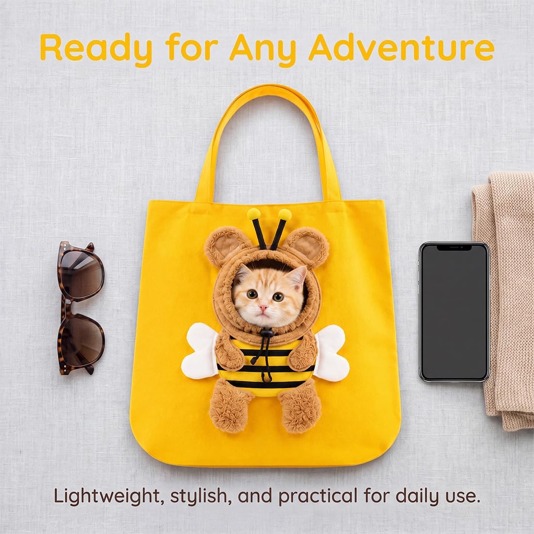 Cute cat carrier pet tote – Extra Large – image 4