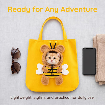 Cute cat carrier pet tote – Extra Large – image 4