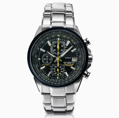 ⌚ Swiss Pilot Watch｜Authentic Swiss‑handcrafted, microscope‑calibrated movement, lifetime‑no‑replace solar movement, professional 20ATM waterproof 💧