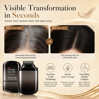 Temporary Hair Color Touch Up Stick for Gray Coverage
