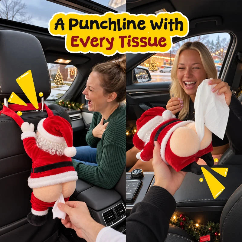 🎅Last Day 49% OFF🔥🎅Funny Santa Butt Tissue Box🎁