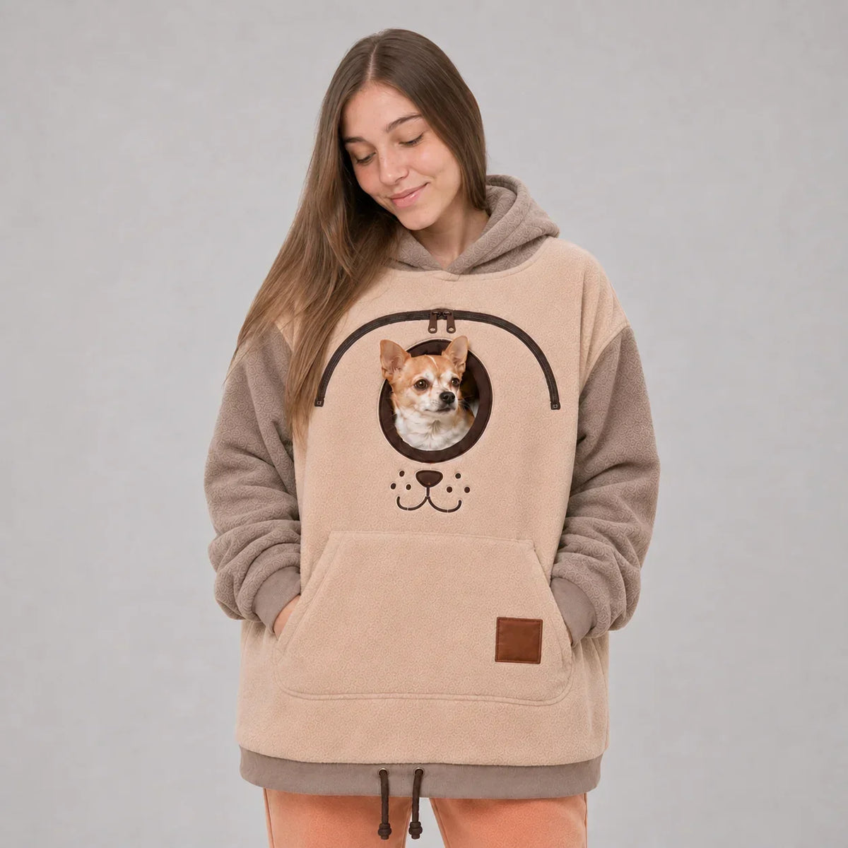 Dog Tote Carier Hoodie