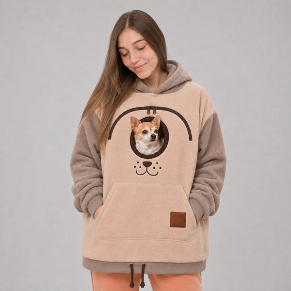 Dog Tote Carier Hoodie