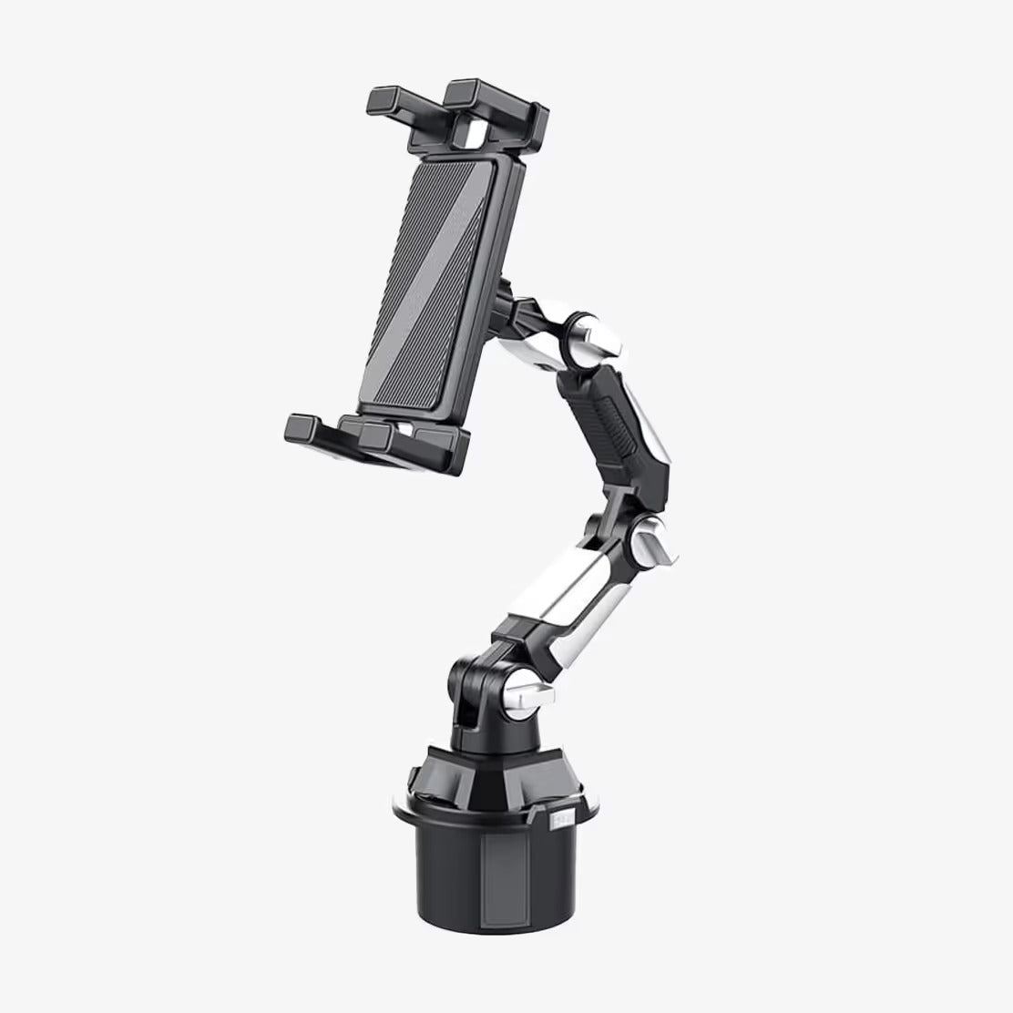 Adjustable cup holder phone and tablet mount