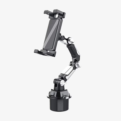 Adjustable cup holder phone and tablet mount