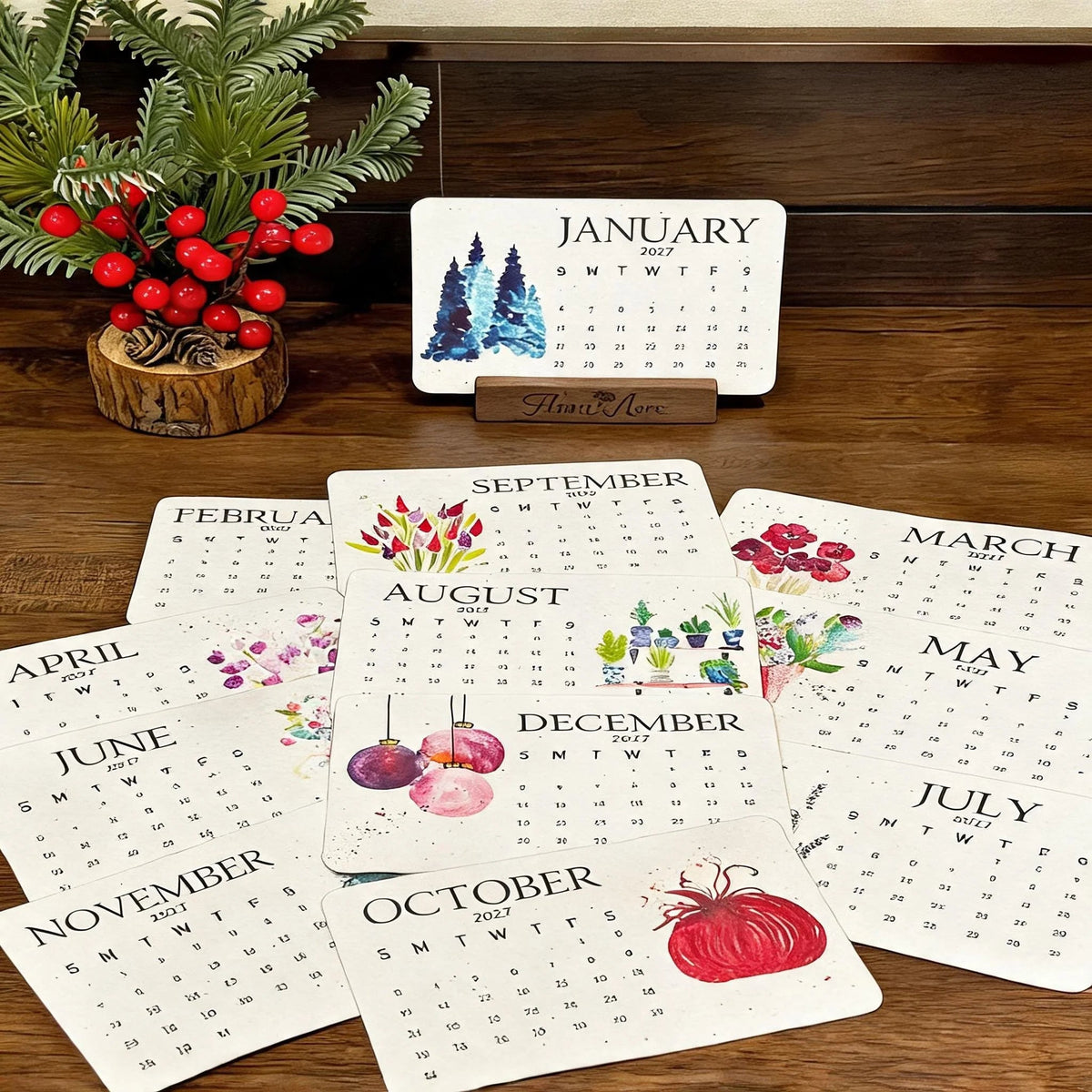 🌱Eco-Friendly Plantable 'Timeless' Seed Calendar 2027 ✨ Plan•Plant•Grow•Enjoy - 2