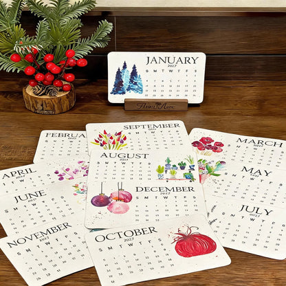 🌱Eco-Friendly Plantable 'Timeless' Seed Calendar 2027 ✨ Plan•Plant•Grow•Enjoy - 2