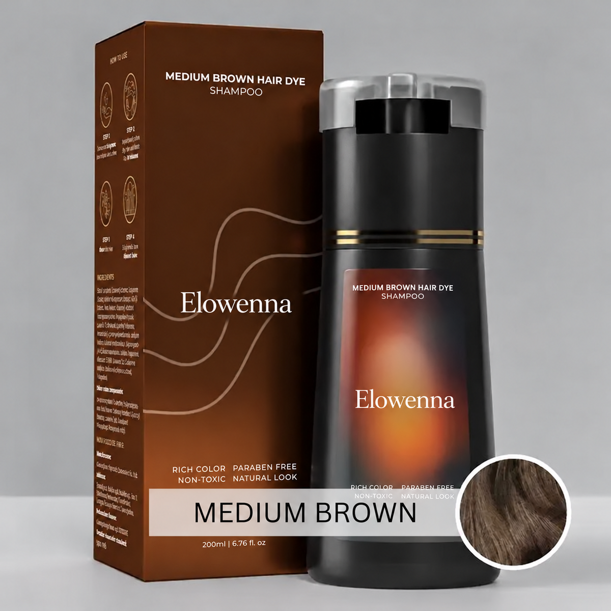 Elowenna Hair Dye Shampoo — product information