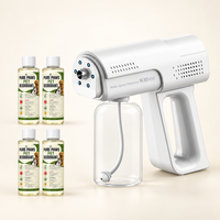 1 Set(1 electronic sprayer + 4 *120ml pet deodorizer + 1 *350ml empty bottle)