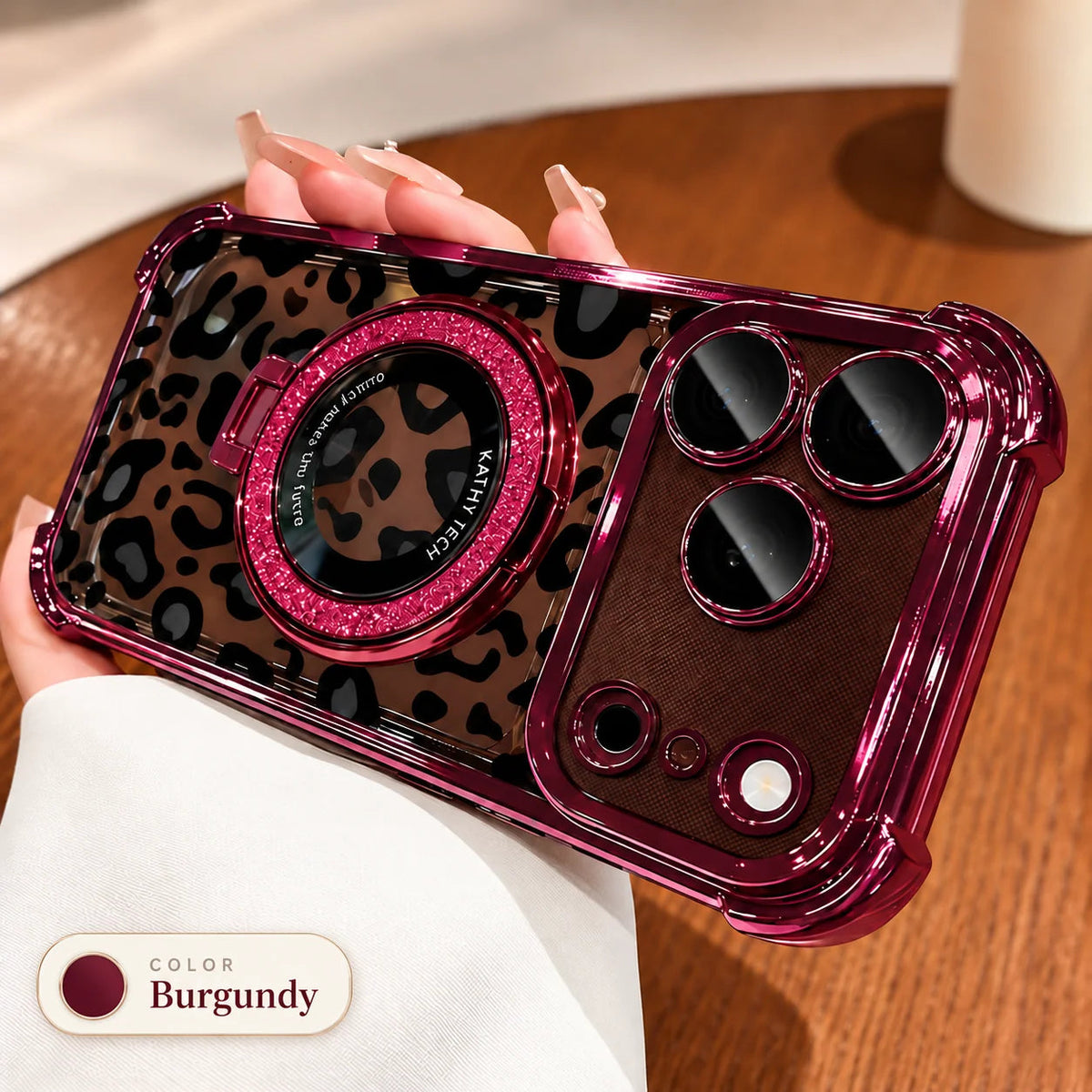 Leopard print phone case