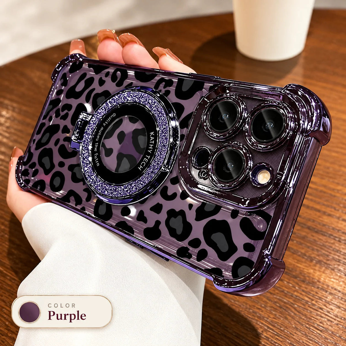 Leopard print phone case