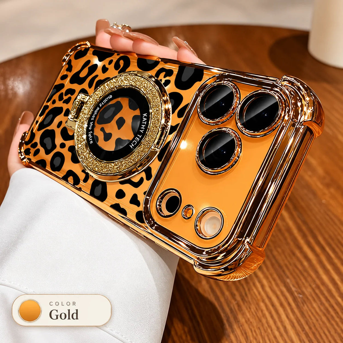 Leopard print phone case