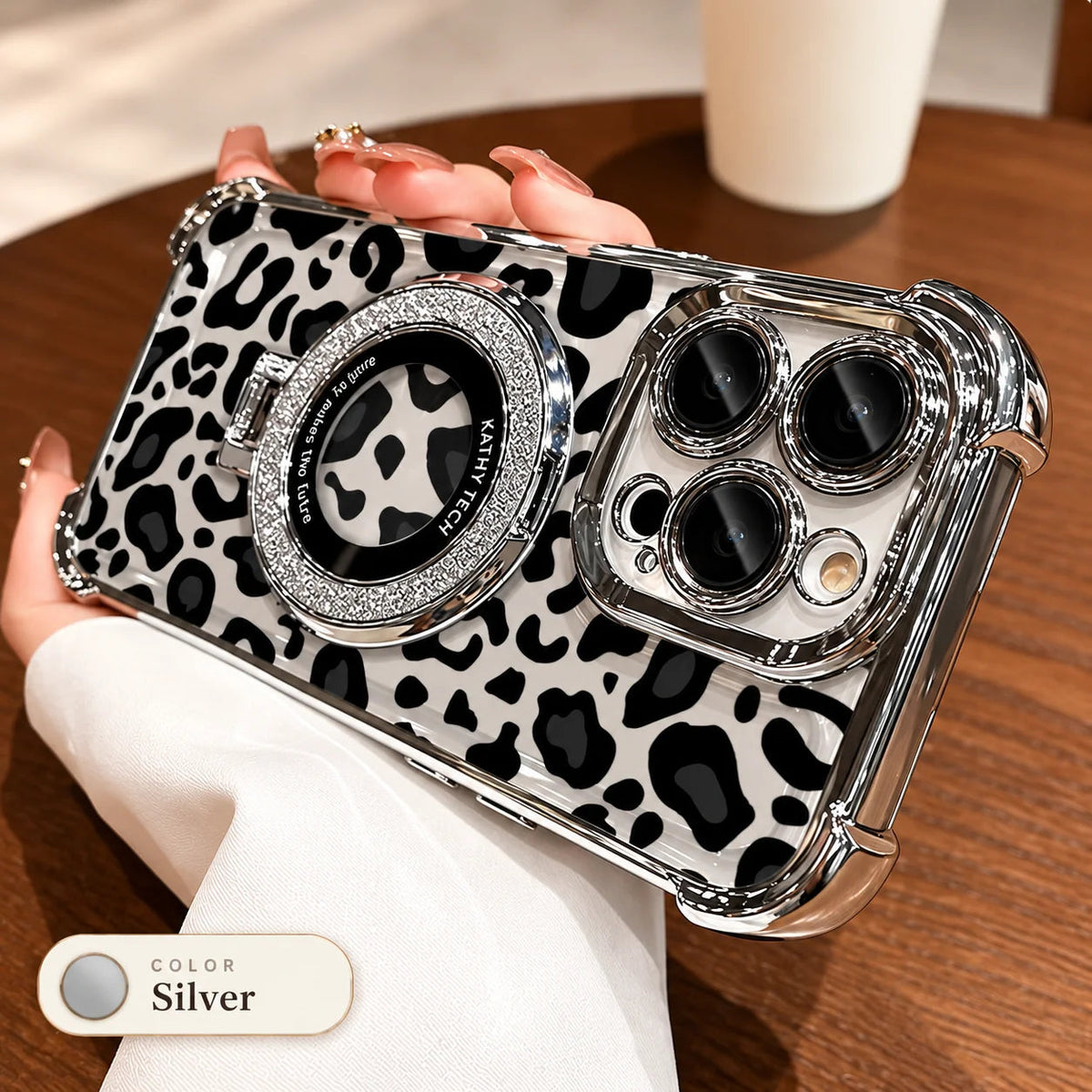 Leopard print phone case