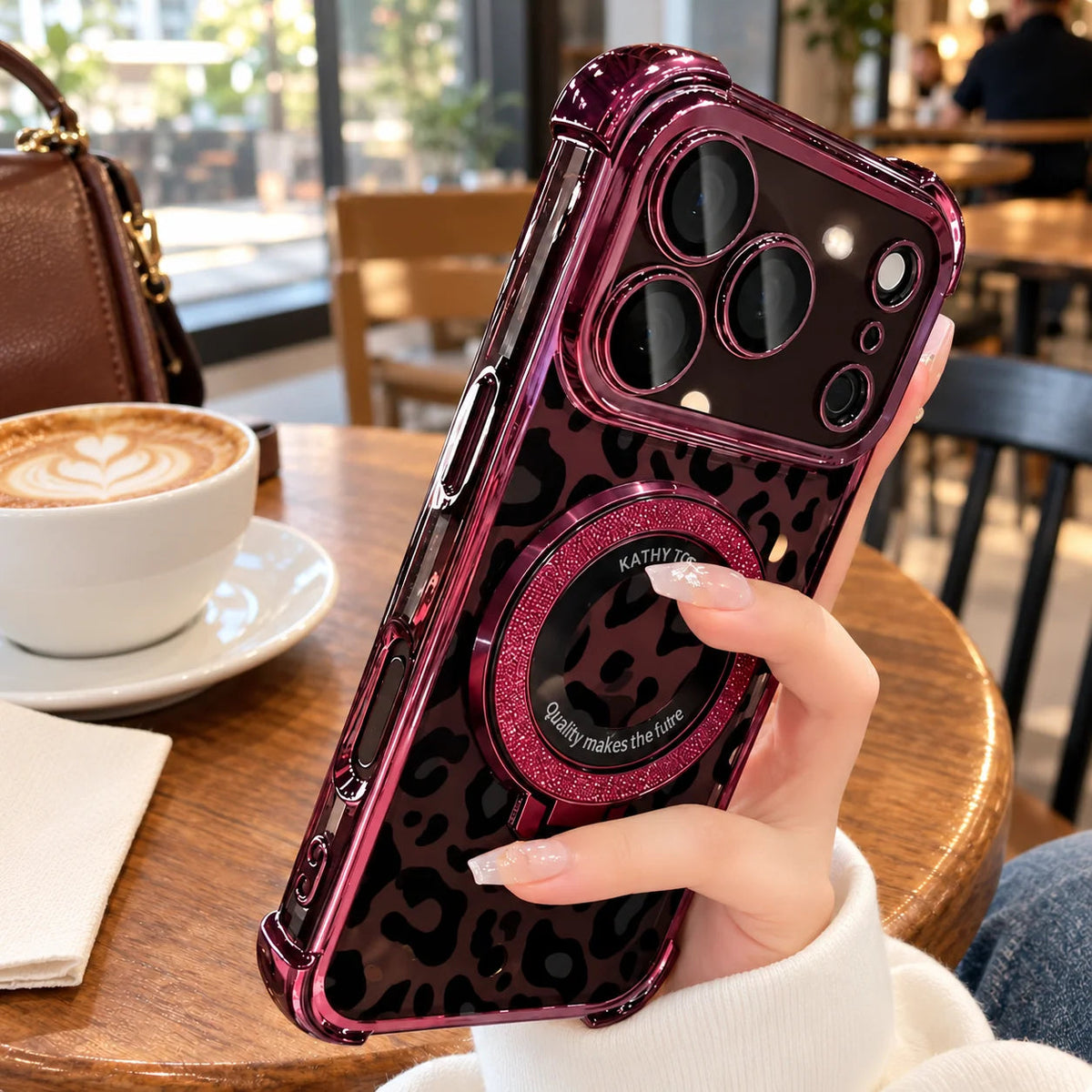Leopard print phone case