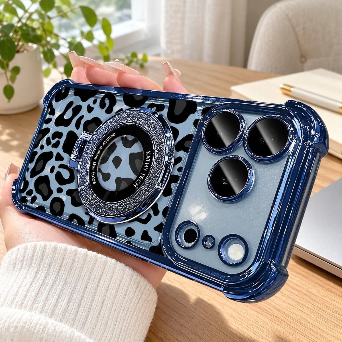 Leopard print phone case