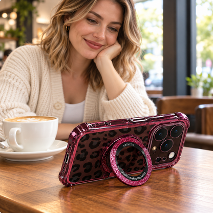 Leopard print phone case