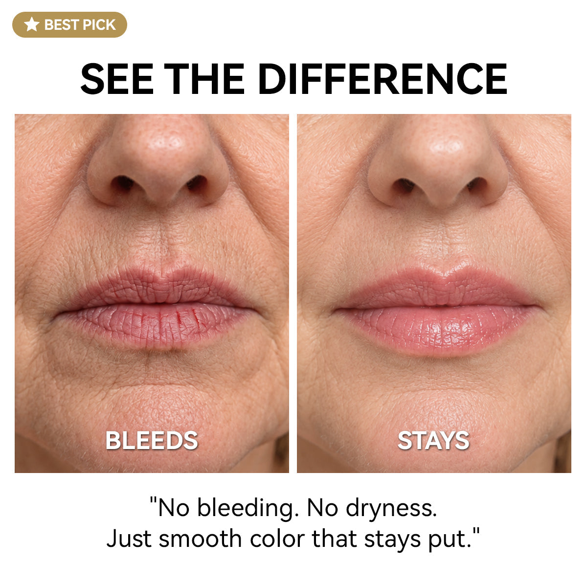 Lip finish comparison
