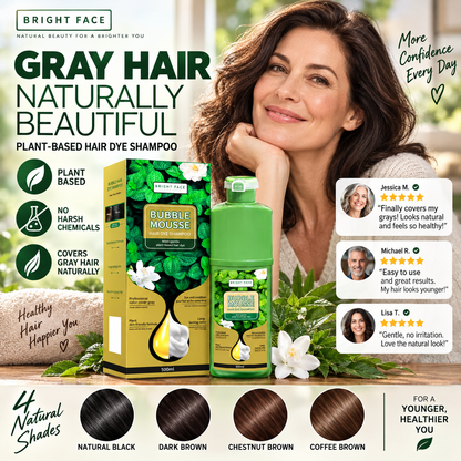 🔥Limited Time Promotion 50% OFF💇‍♀️Long‑Lasting Plant‑Based Foam Hair Dye｜Ammonia‑Free Easy DIY At‑Home Foam Hair Color