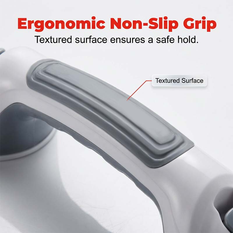 No-Drill Bathroom Suction Grab Handle: Quick-Install, Strong Suction, for Shower & Tub