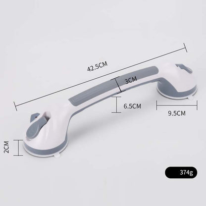 No-Drill Bathroom Suction Grab Handle: Quick-Install, Strong Suction, for Shower & Tub