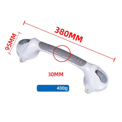 No-Drill Bathroom Suction Grab Handle: Quick-Install, Strong Suction, for Shower & Tub