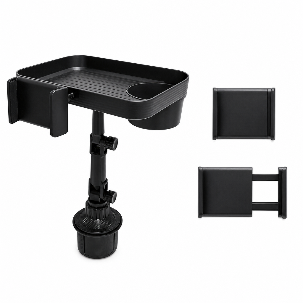 ⏳🔥 LIMITED-TIME 50% OFF! Upgrade Your Car with This 3-in-1 Cup Holder, Phone Mount & Snack Tray