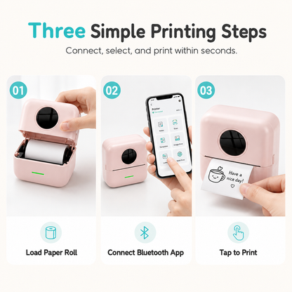 🎁🔥 50% OFF! Pocket-Sized Mini Bluetooth Thermal Printer – Print Anywhere !